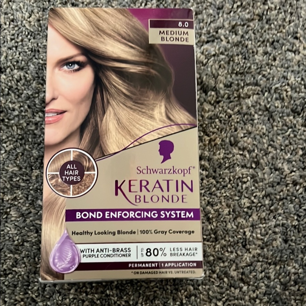 Keratin Blonde Hair Color - Medium Blonde